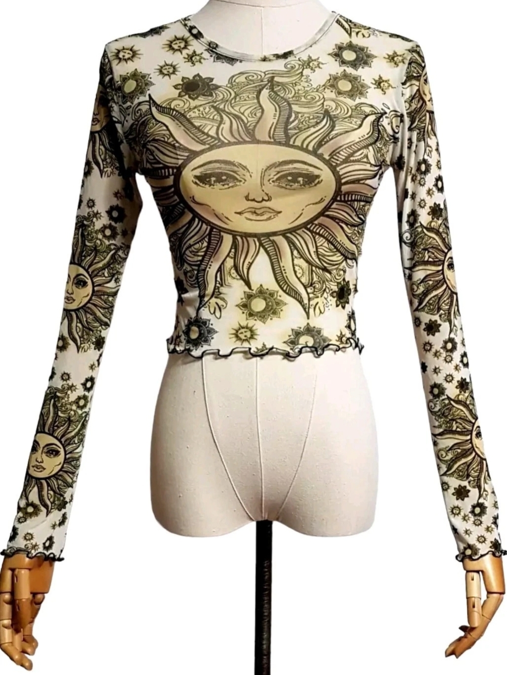 Celestial Sun Mesh Top - Picture 2 of 7